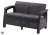 CORFU LOVE SEAT - grafit
