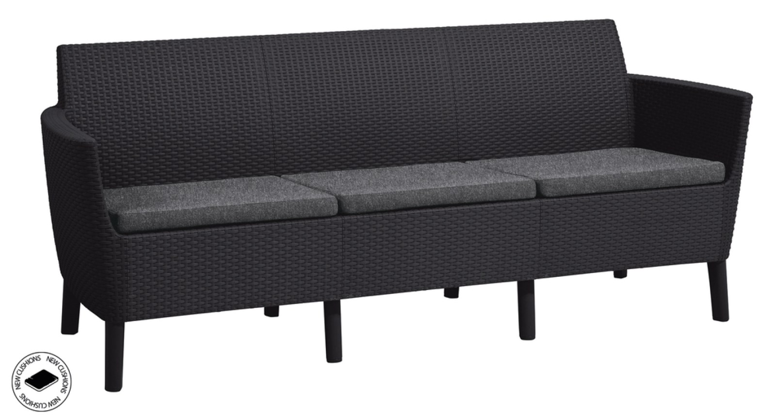 SALEMO 3 seater sofa - grafit