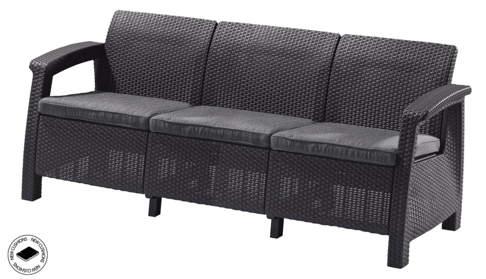 CORFU LOVE SEAT MAX - grafit