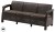 CORFU LOVE SEAT MAX - hnědá