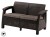 CORFU LOVE SEAT - hněd&aacute;