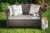CORFU LOVE SEAT - hněd&aacute;