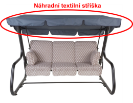 stř&iacute;&scaron;ka k houpačce RIMINI/VENEZIA tmavě &scaron;ed&aacute;