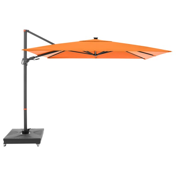 myZone 220 x 300 cm LED - v&yacute;kyvn&yacute; zahradn&iacute; slunečn&iacute;k s bočn&iacute; tyč&iacute;