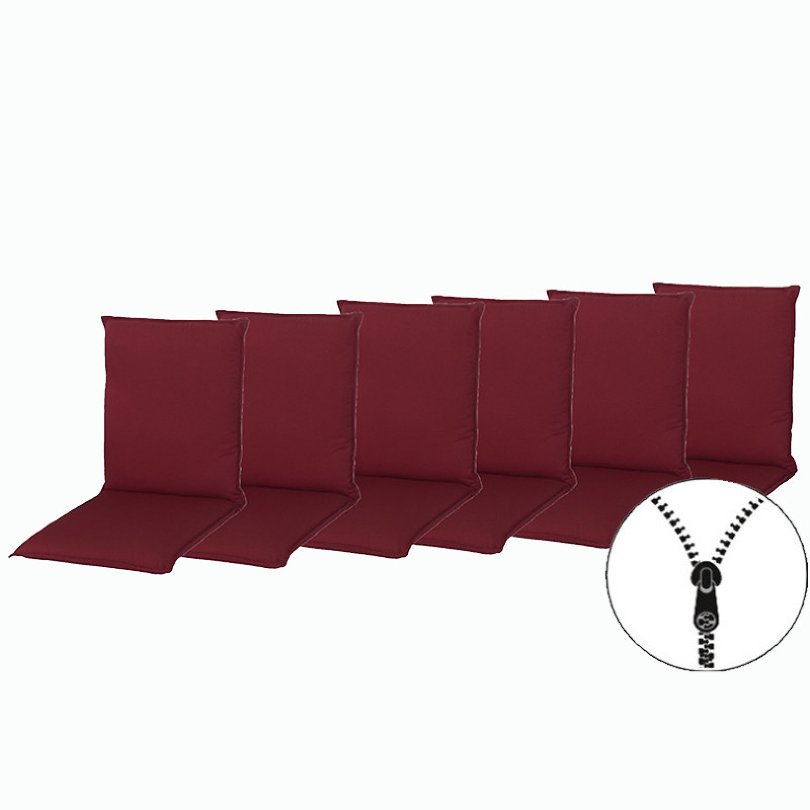 ELEGANT 2428 nízký - set 6 ks - polstry na židli a křeslo