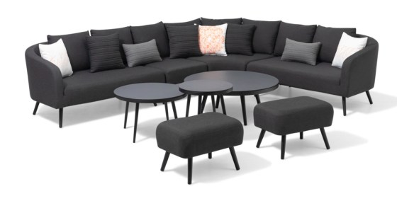 Melia LIKA-TEX(R) antracit - luxusn&iacute; zahradn&iacute; sestava