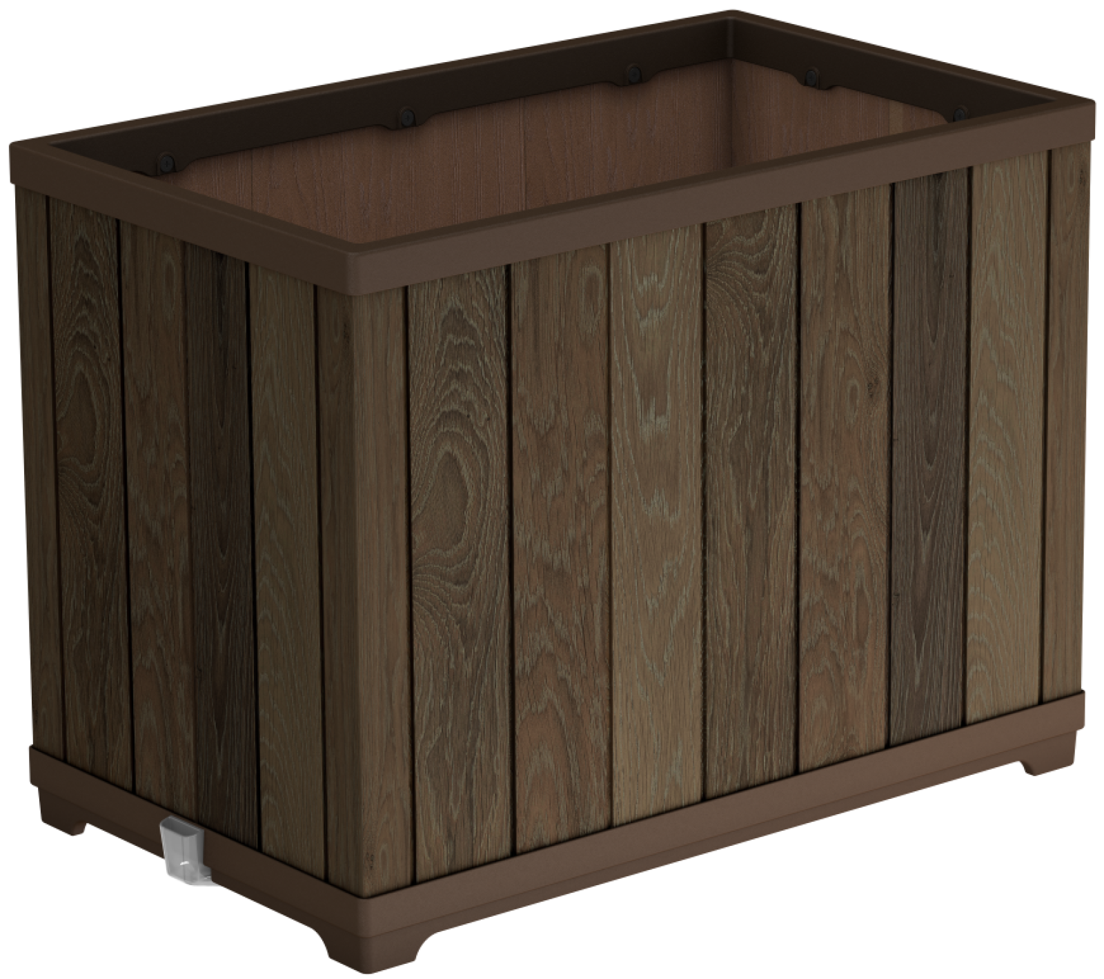 Květináč DECO RECTANGLE TALL WALNUT