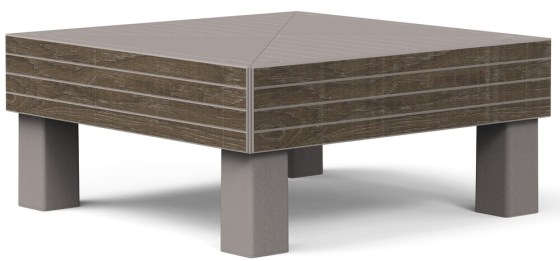 ELEMENTS SIGNATURE zahradn&iacute; plastov&yacute; stůl - walnut
