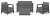 SCANDI LINEA SET - Mountain Grey/Grafit
