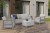 SCANDI LINEA 3 SEATERS SET - Ash grey/Storm grey