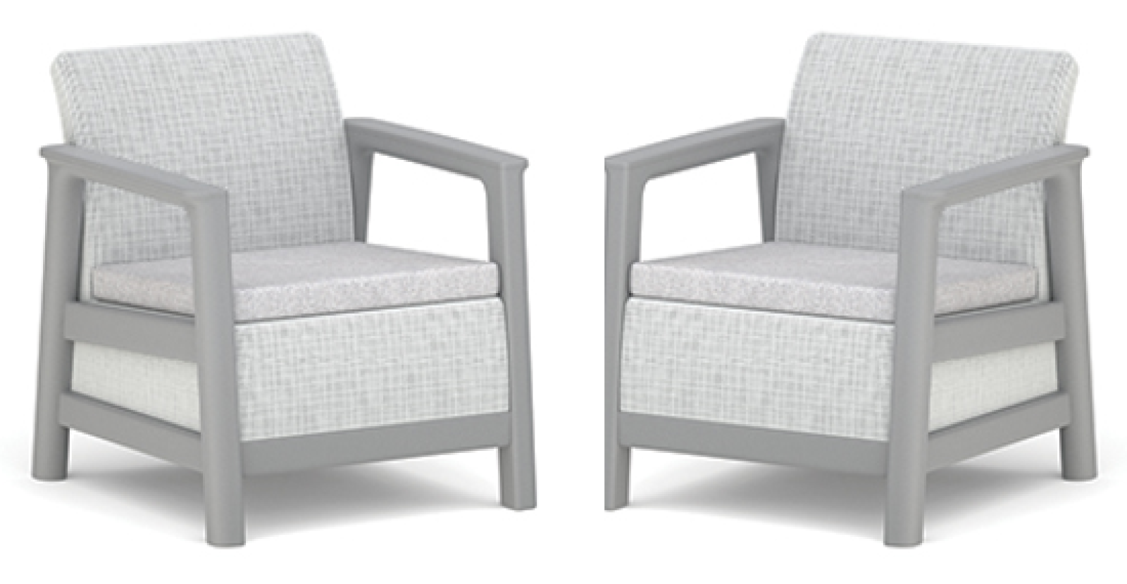 SCANDI LINEA DUO SET - Ash grey/Storm grey