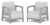 SCANDI LINEA DUO SET - Ash grey/Storm grey