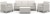 SCANDI FORMA 3 SEATERS SET - Pebble grey/Soft biege