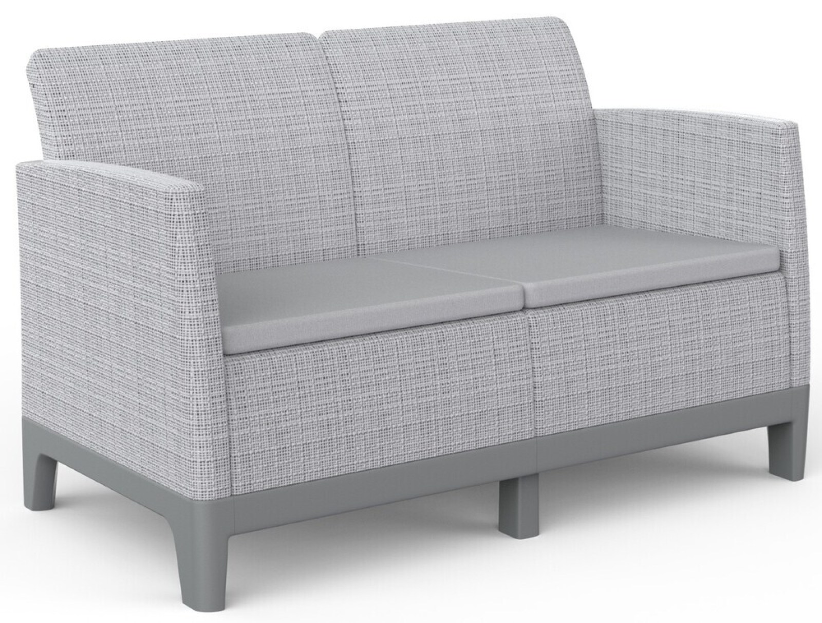 SCANDI FORMA 2 SEATER SOFA - Ash grey/Storm grey
