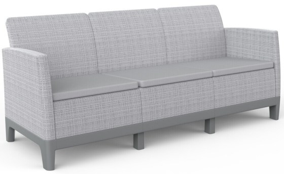 SCANDI FORMA 3 SEATER SOFA - Ash grey/Storm grey