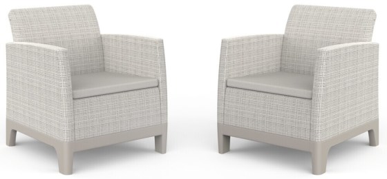 SCANDI FORMA DUO SET - Pebble grey/Soft biege