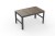 stůl DECO LYON rattan - Walnut/grafit