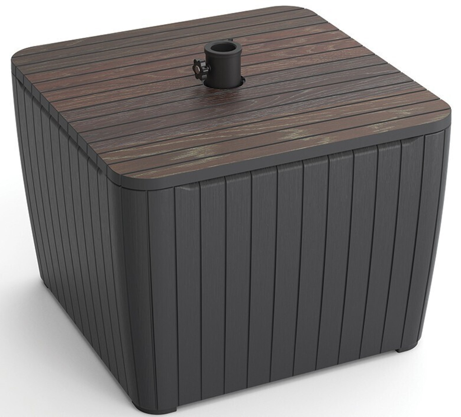 KETER LUZON stůl+podstavec - grafit/walnut