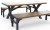 KETER lavice DECO PORTO PICNIC grafit/walnut