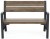 KETER lavice DECO PORTO SHORT grafit/walnut