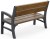 KETER lavice DECO PORTO SHORT grafit/walnut