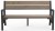 KETER lavice DECO PORTO LONG grafit/walnut