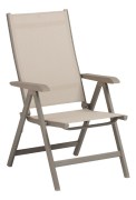 BASIC PLUS polohovac&iacute;, hlin&iacute;kov&eacute; křeslo - taupe / b&eacute;žov&aacute;