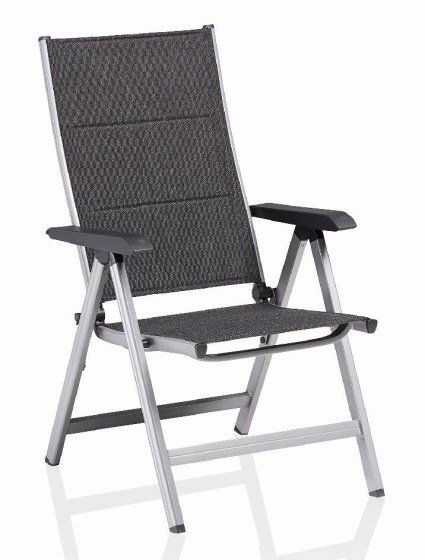 BASIC PLUS PADDED polohovac&iacute;, hlin&iacute;kov&eacute; křeslo - stř&iacute;brn&aacute; / antracit