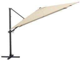 Slunečn&iacute;k KETTLER EASY TURN 300x300 cm - matn&yacute; antracit/b&eacute;žov&aacute; - voděodoln&yacute;