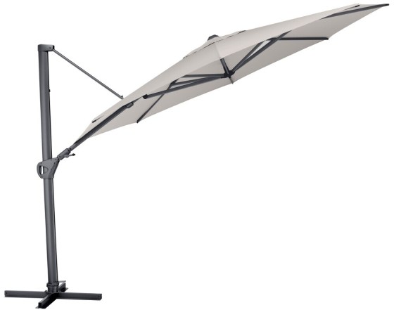 KETTLER Slunečn&iacute;k KETTLER EASY SWING &Oslash; 350 cm - matn&yacute; antracit/světle &scaron;ed&aacute; - voděodpudiv&yacute;