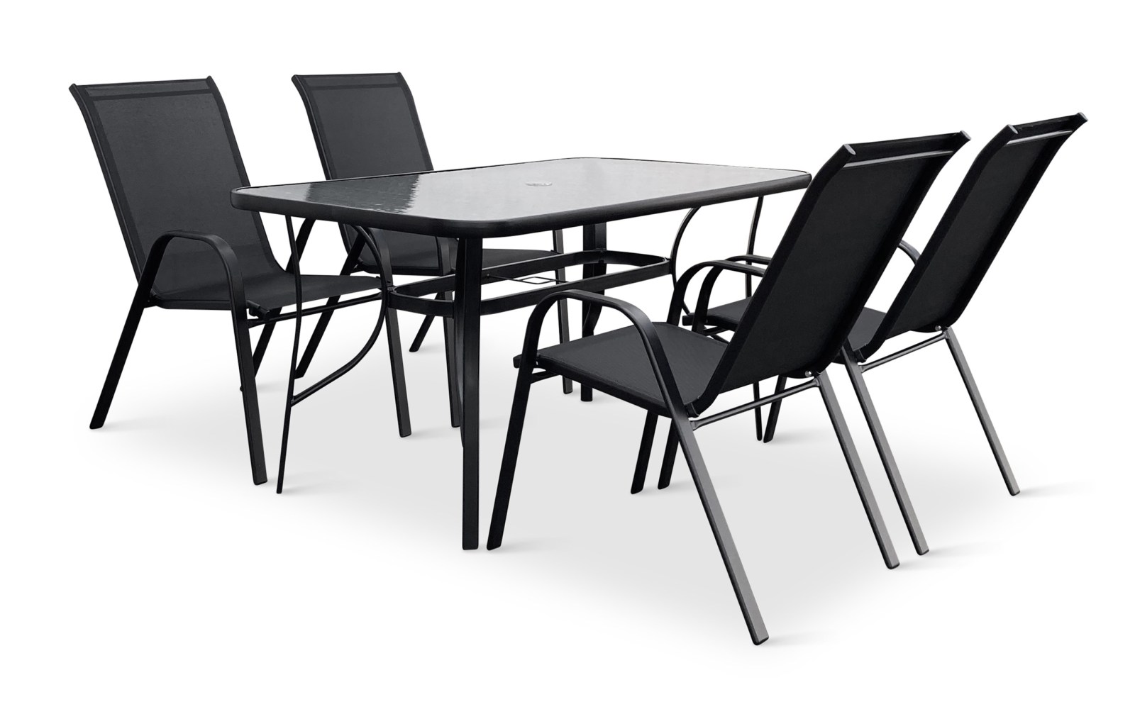 N&aacute;bytek Texim Zahradn&iacute; set n&aacute;bytku PORTO 140cm + 4x židle RAMADA
