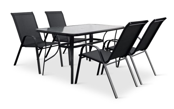 N&aacute;bytek Texim Zahradn&iacute; set n&aacute;bytku PORTO 140cm + 4x židle RAMADA