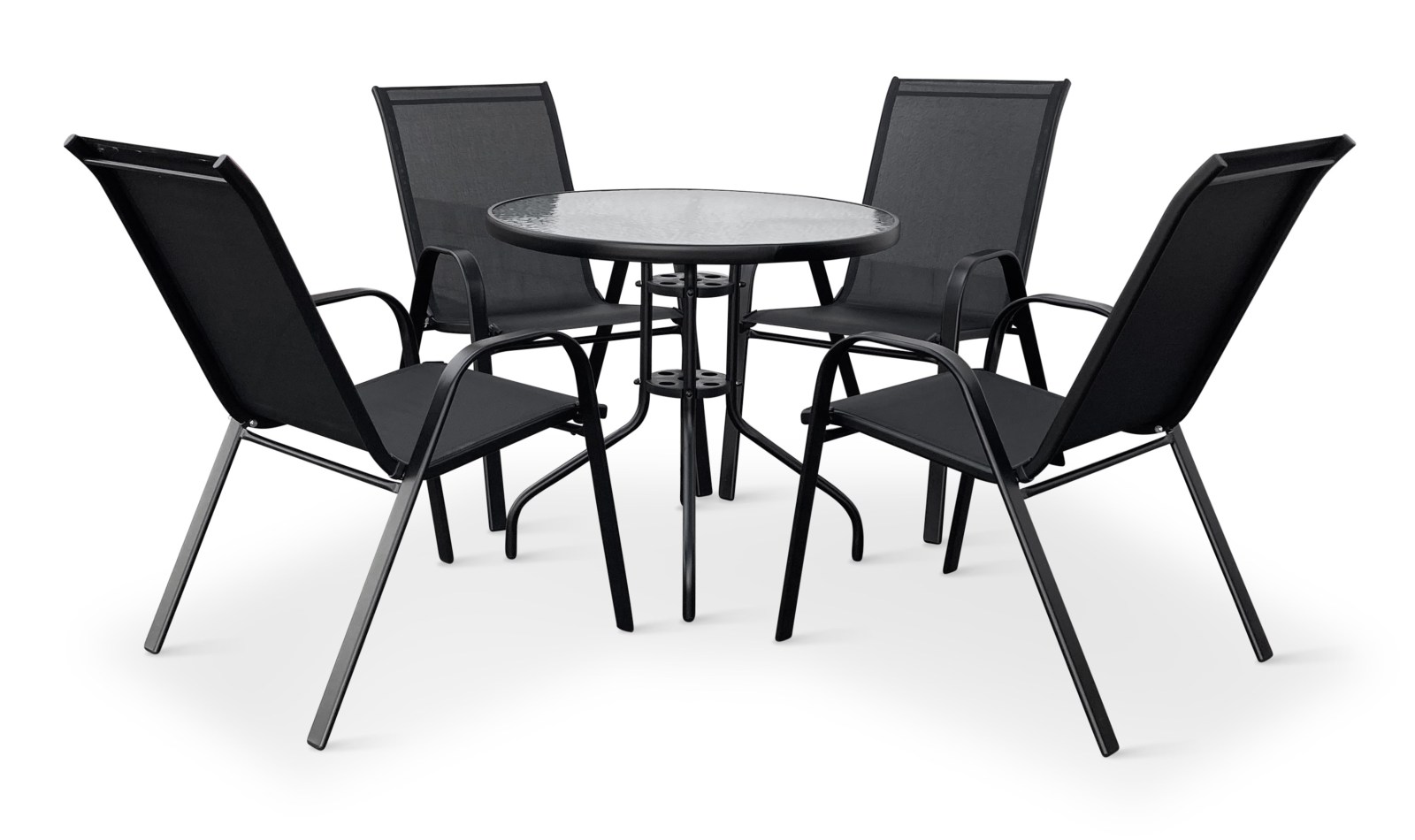 N&aacute;bytek Texim Zahradn&iacute; set n&aacute;bytku CAPRI 80cm + 4x židle RAMADA