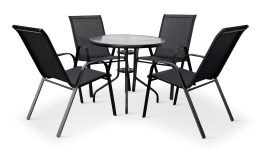 N&aacute;bytek Texim Zahradn&iacute; set n&aacute;bytku CAPRI 80cm + 4x židle RAMADA