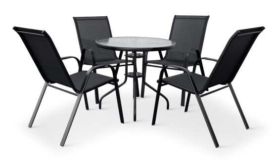 N&aacute;bytek Texim Zahradn&iacute; set n&aacute;bytku CAPRI 80cm + 4x židle RAMADA