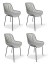 Nábytek Texim Designová židle GABY šedá - set 4 ks