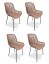 N&aacute;bytek Texim Designov&aacute; židle GABY růžov&aacute; - set 4 ks