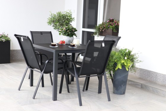 N&aacute;bytek Texim Zahradn&iacute; j&iacute;deln&iacute; set VIKING M + 4x židle RAMADA