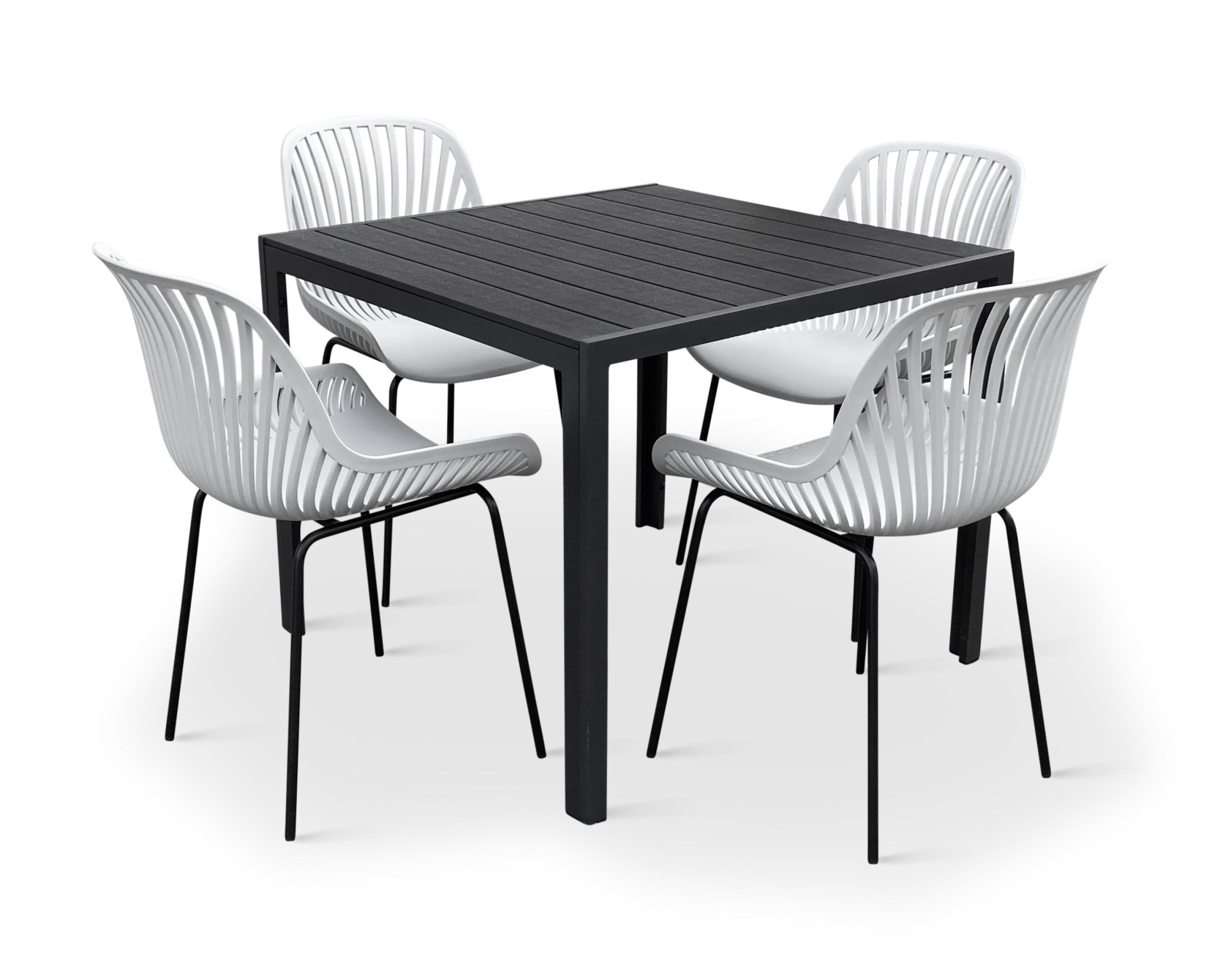 N&aacute;bytek Texim Elegantn&iacute; zahradn&iacute; set - Viking M + 4x židle GABY &scaron;ed&aacute;