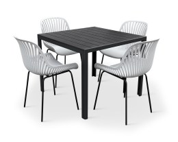 N&aacute;bytek Texim Elegantn&iacute; zahradn&iacute; set - Viking M + 4x židle GABY &scaron;ed&aacute;