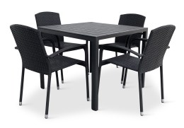 N&aacute;bytek Texim Ratanov&yacute; n&aacute;bytek - stůl Viking M + 4x židle ROMA