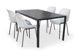 N&aacute;bytek Texim Modern&iacute; zahradn&iacute; set - Viking L + 4x židle GABY &scaron;ed&aacute;
