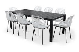 N&aacute;bytek Texim Modern&iacute; zahradn&iacute; set - Viking XL + 8x židle GABY &scaron;ed&aacute;