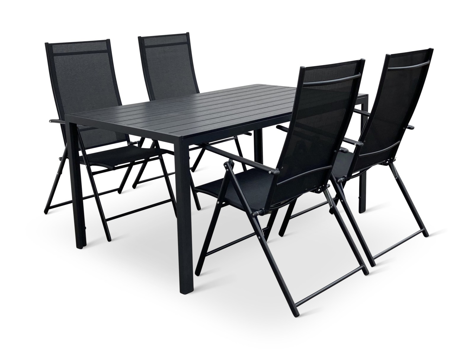 Nábytek Texim Zahradní nábytek z kovu - stůl Viking L + 4x židle Pia