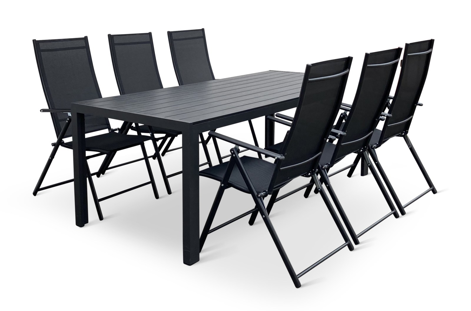 Nábytek Texim Zahradní nábytek z kovu - stůl Viking XL 190cm + 6x židle Pia polohovací