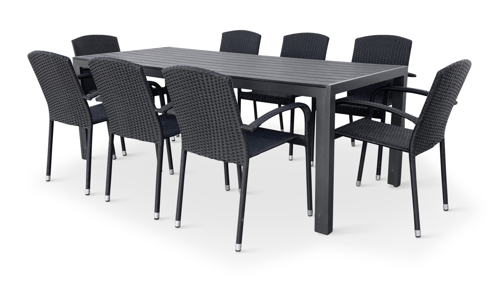Nábytek Texim Nábytek na zahradu ratan - stůl VIKING XL 190cm + 8x židle ROMA