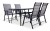 N&aacute;bytek Texim Zahradn&iacute; set PORTO 150cm + 4x židle SOLANO skl&aacute;dac&iacute;