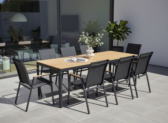 N&aacute;bytek Texim Zahradn&iacute; j&iacute;deln&iacute; sestava MILANO + 8x židle Oslo