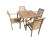 N&aacute;bytek Texim Square I. n&aacute;bytek na zahradu teak 1+4