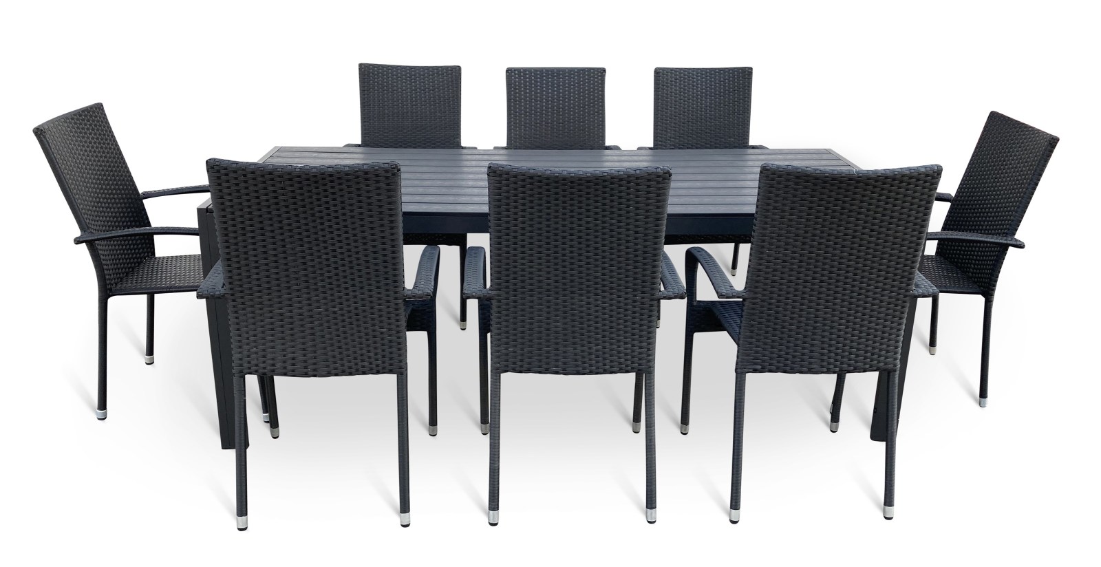 Nábytek Texim Nábytek na zahradu ratan - stůl VIKING XL + 8x židle PARIS